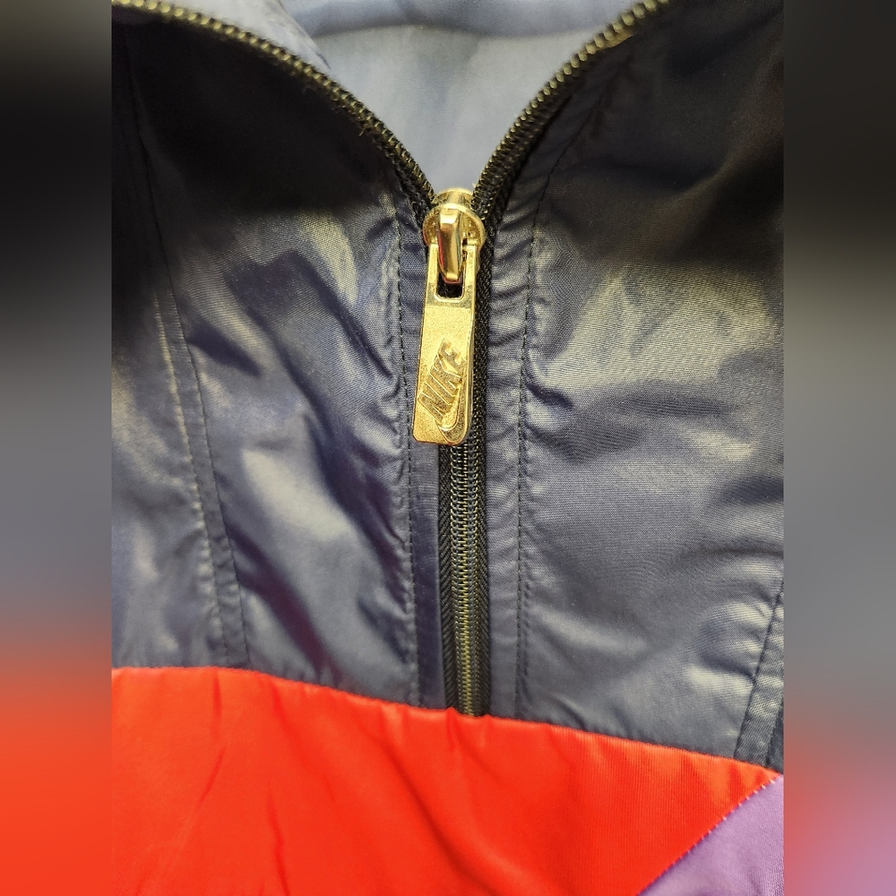 Nike Vintage Windbreaker Jacket - Navy, Red, Teal - Picture 5 of 10